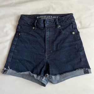 American Eagle super high rise shorts- size 00